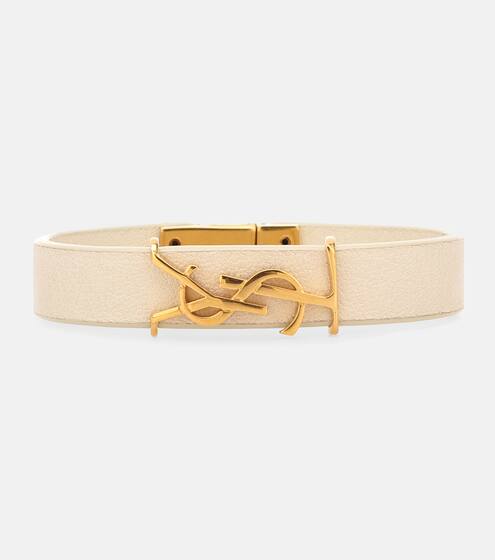 Monogram leather bracelet | Saint Laurent
