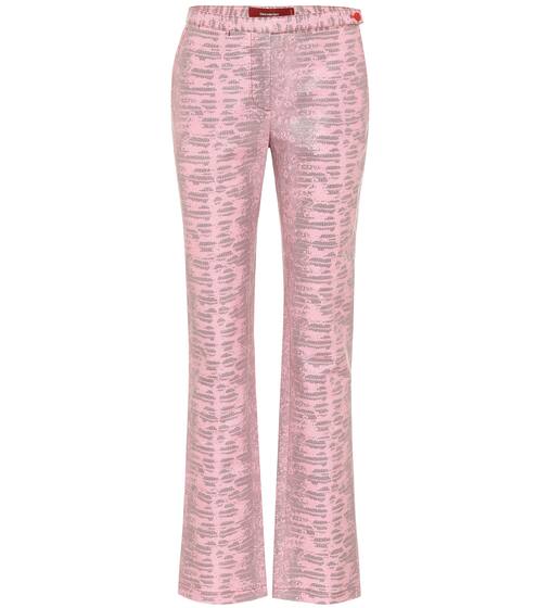 Karima lizard-jacquard pants | Sies Marjan