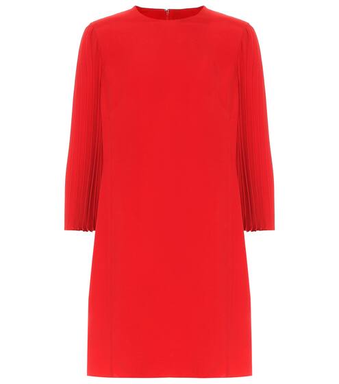 Pleated crêpe minidress | Valentino