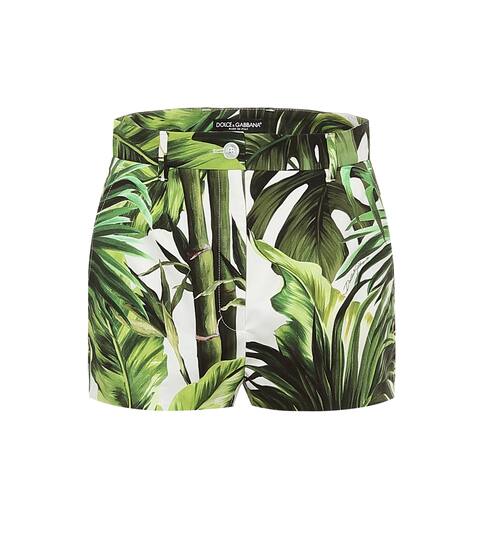 Printed stretch-cotton shorts | Dolce & Gabbana