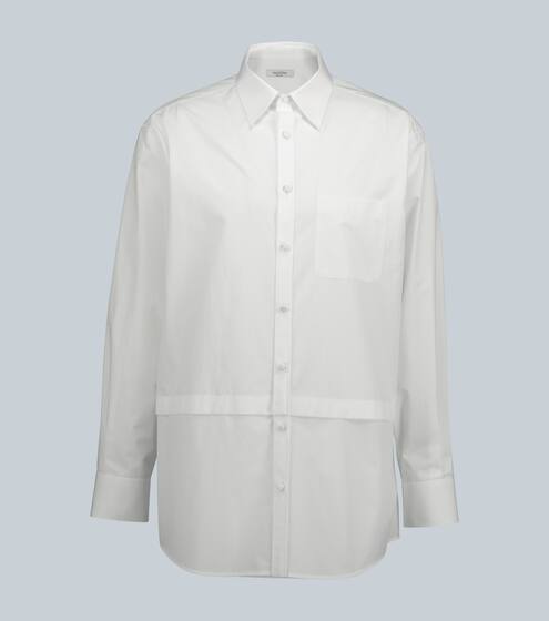 Oversized cotton shirt with panels | Valentino
