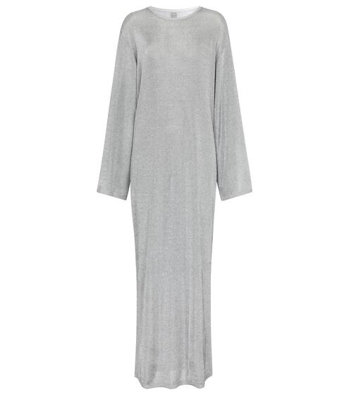 金属感针织加长连衣裙 | Toteme