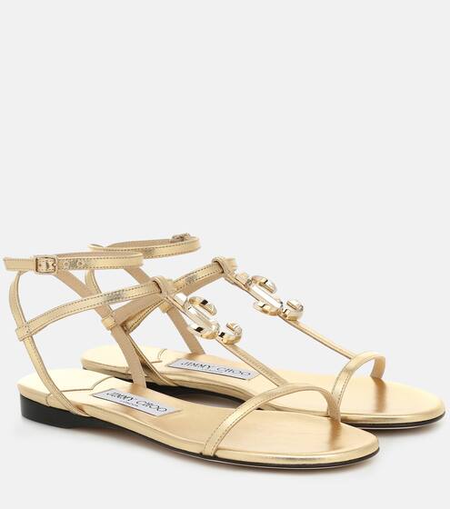 Alodie leather sandals | Jimmy Choo