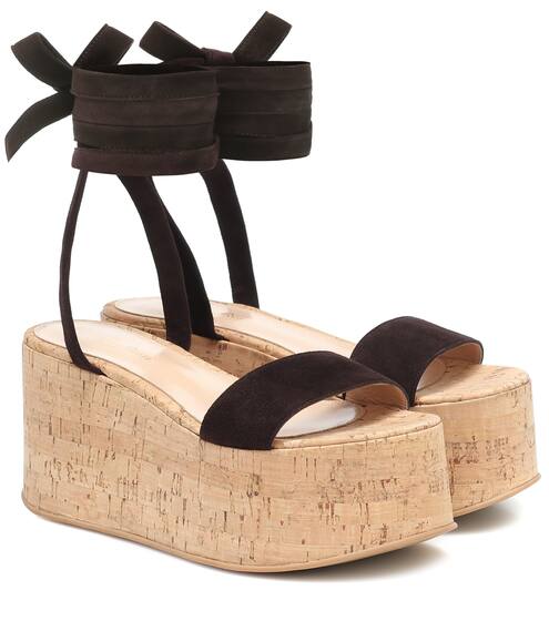 Suede platform sandals | Gianvito Rossi