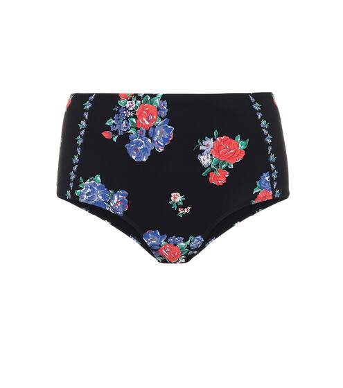 Floral high-rise bikini bottoms | Tory Burch
