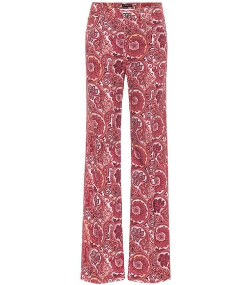 Paisley high-rise straight pants | Etro