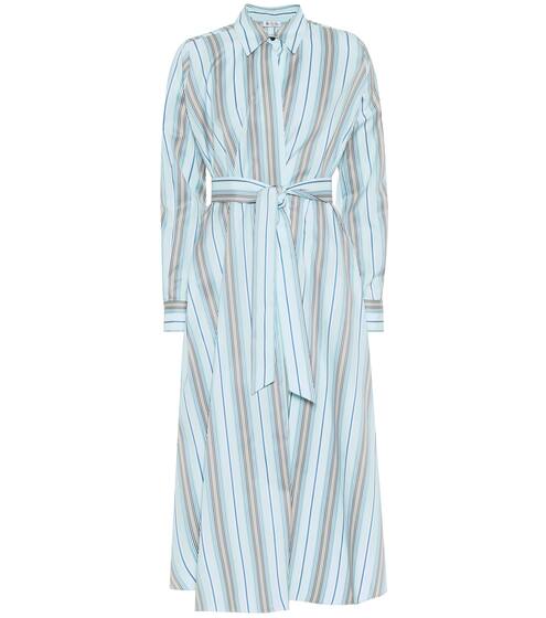 Striped cotton dress | Loro Piana