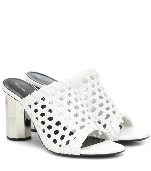 Woven leather mules | Proenza Schouler