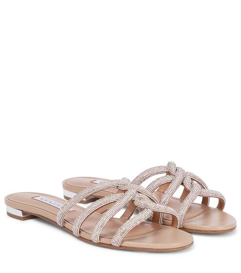 Moondust leather sandals | Aquazzura