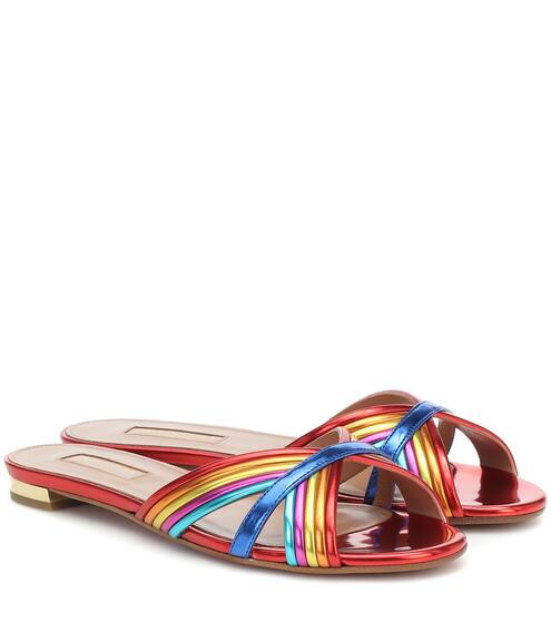 Sundance metallic sandals | Aquazzura