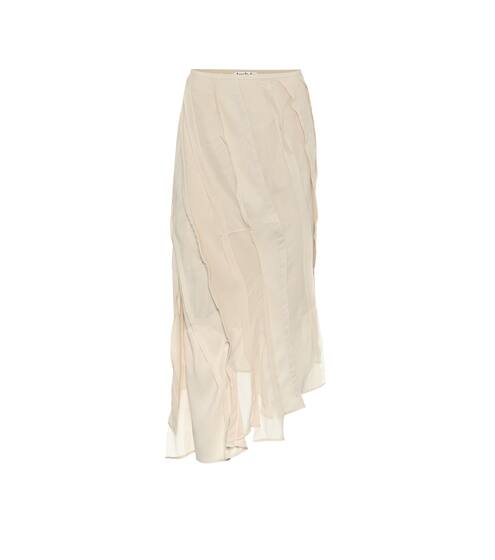 Crêpe de chine midi skirt | Acne Studios