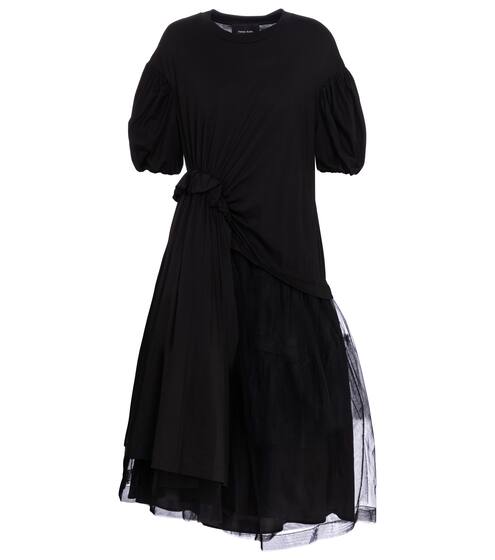 分层不对称中长连衣裙 | Simone Rocha