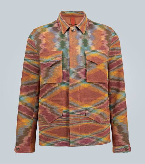 Linen-blend knitted overshirt | Missoni