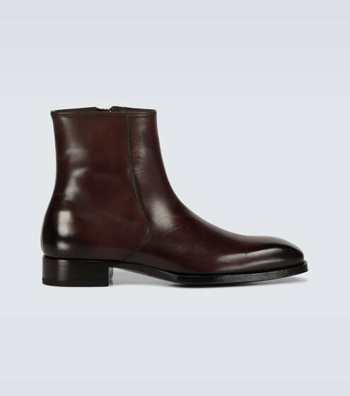 Leather ankle boots | Tom Ford