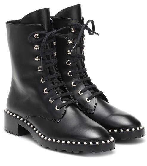 Allie leather combat boots | Stuart Weitzman
