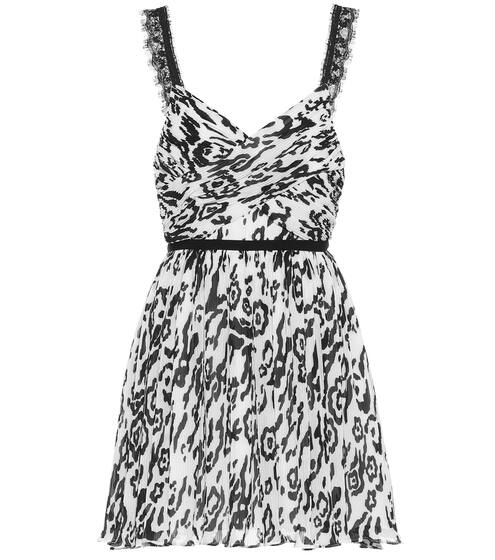 Animal-print mini dress | Self-Portrait