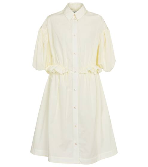 棉质府绸中长连衣裙 | Simone Rocha