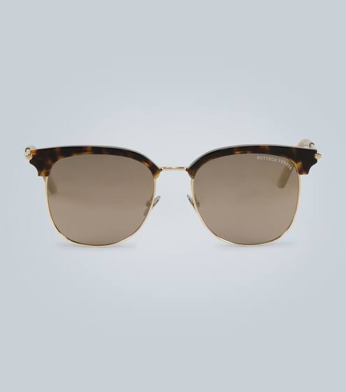 Square-frame tinted sunglasses | Bottega Veneta