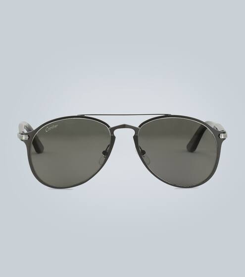 Metal aviator sunglasses | Cartier Eyewear Collection