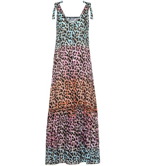 Leopard-print cotton maxi dress | Juliet Dunn