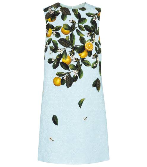 印花泡泡纱迷你连衣裙 | Oscar de la Renta