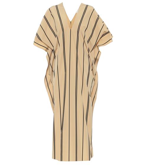 Striped cotton-poplin kaftan | Jil Sander