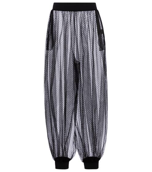 圆点织花绢网阔腿裤 | Alexandre Vauthier