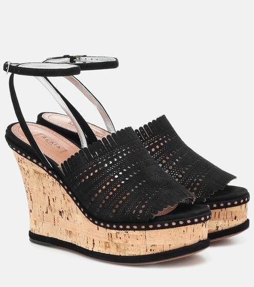 Suede wedge sandals | Alaïa