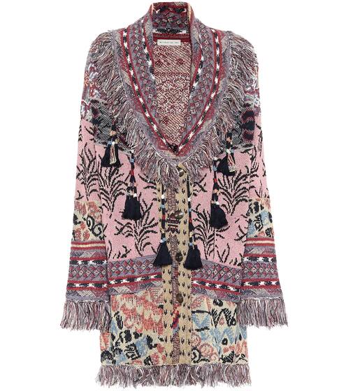 Linen-blend jacquard cardigan | Etro