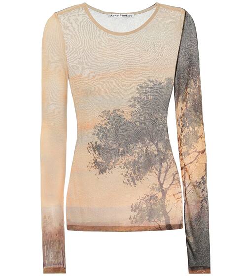 Printed jersey top | Acne Studios