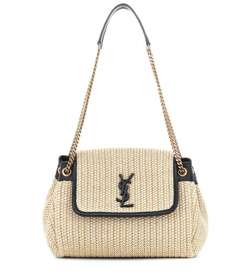 Nolita Small raffia shoulder bag | Saint Laurent