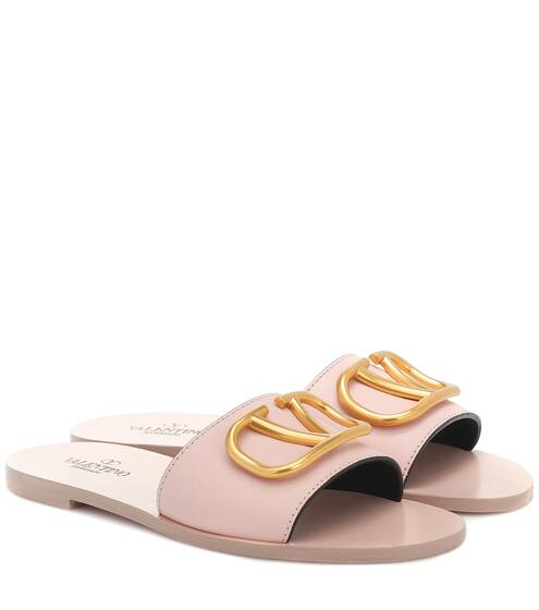 Valentino Garavani VLOGO leather sandals | Valentino