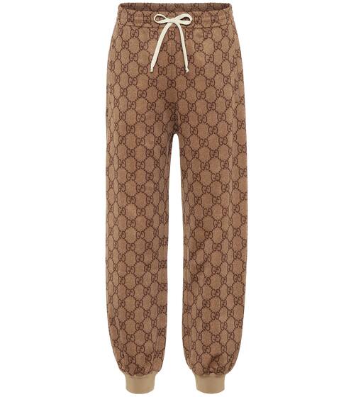GG cotton-blend trackpants | Gucci