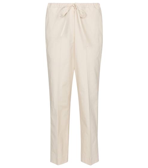 棉质高腰修身裤装 | Jil Sander