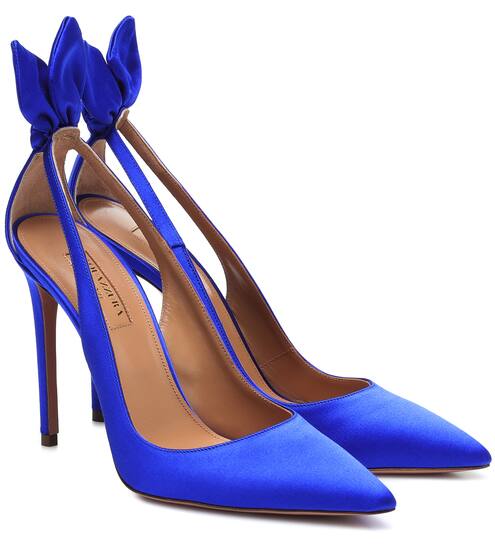 Exclusive to Mytheresa – Bow Tie satin pumps | Aquazzura