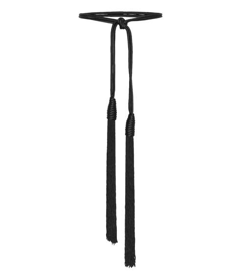 Tassel-trimmed satin belt | The Attico