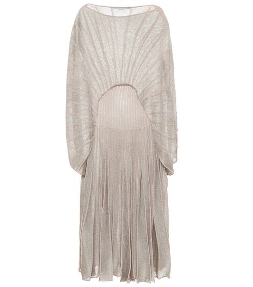 Metallic knit midi dress | Stella McCartney