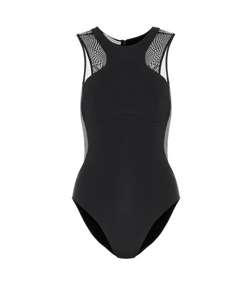 Mesh-trimmed swimsuit | Stella McCartney