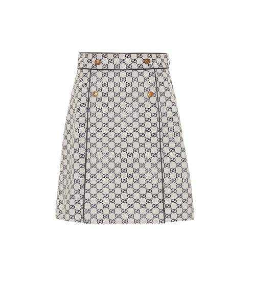 GG cotton-blend skirt | Gucci