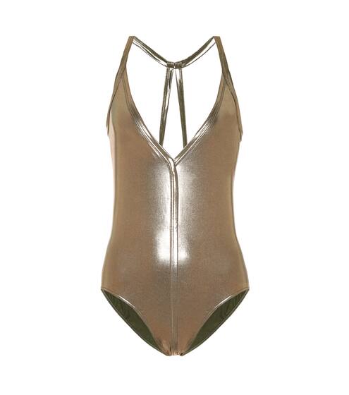 Metallic one-piece swimsuit | Rick Owens