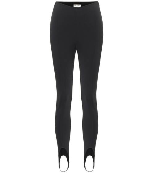 High-rise jersey leggings | Saint Laurent