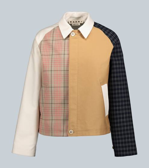 Paneled checked jacket | Marni