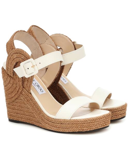 Delphi 100 espadrille wedge sandals | Jimmy Choo
