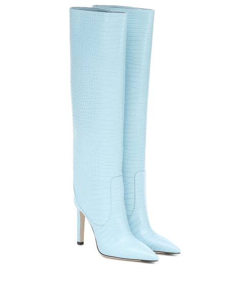 Mavis 100 leather knee-high boots | Jimmy Choo