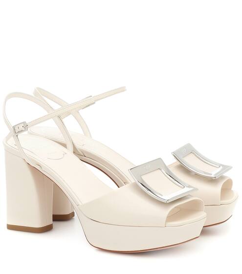 Bikiviv' leather platform sandals | Roger Vivier