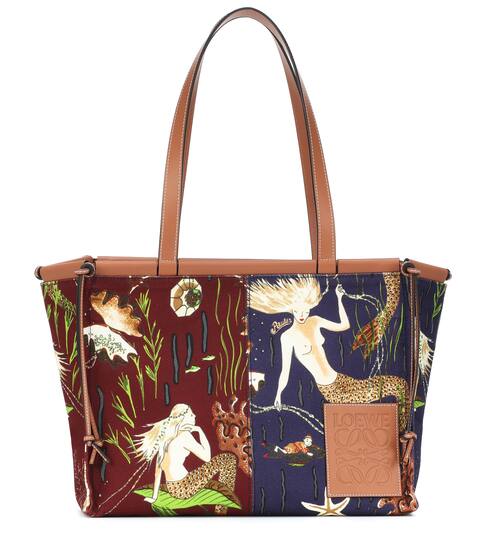 Paula's Ibiza Cushion Medium printed shopper | Loewe