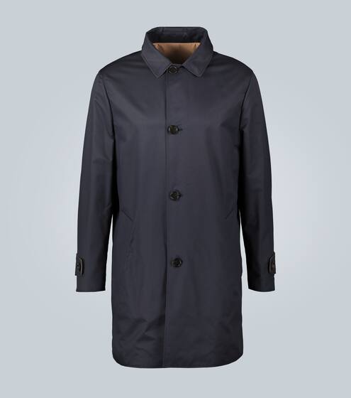 Technical fabric reversible coat | Brunello Cucinelli