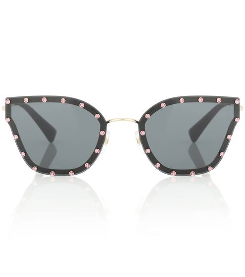 Embellished cat-eye sunglasses | Valentino