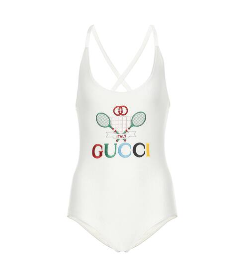 Embroidered one-piece swimsuit | Gucci