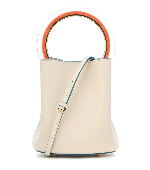 Pannier leather bucket bag | Marni